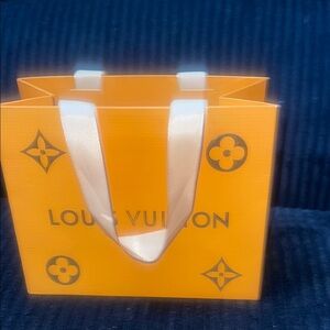 Small Louis Vuitton Orange Gift Bag